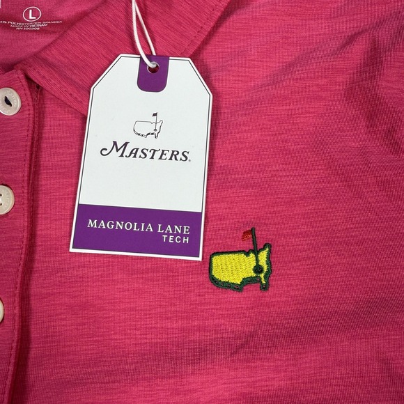 Masters Polo Shirt Womens Large Magnolia Lane Tech Golf Augusta National NWT - Picture 6 of 10